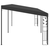 Wall-mounted Gazebo 6x3x2.5 m Anthracite - Top-Down View