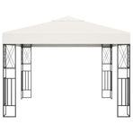 Gazebo 3x3 m Cream Fabric