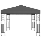 Gazebo 3x3 m Anthracite Fabric - Front View