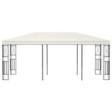 Gazebo 3x6 m Cream Fabric - Front View
