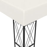 Gazebo 3x6 m Cream Fabric - Top-Down View