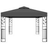 Gazebo with Double Roof 3x4m Anthracite - Side View