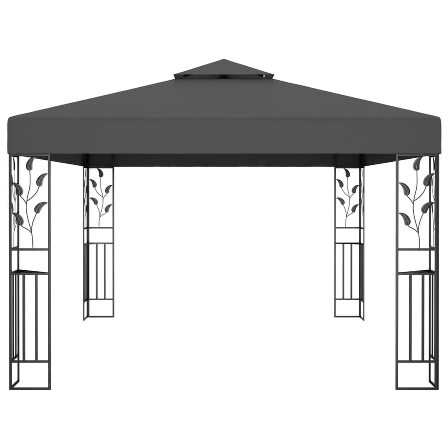 Gazebo with Double Roof 3x4m Anthracite