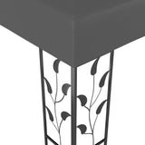 Gazebo with Double Roof 3x4m Anthracite - 45-Degree Angle