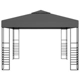 Garden Marquee 3x3 m Anthracite - Front View