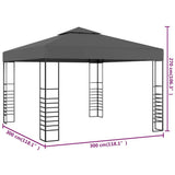 Garden Marquee 3x3 m Anthracite