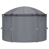 Gazebo with Curtains 520x349x255 cm Anthracite - Side View