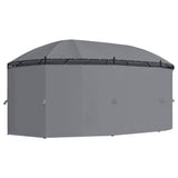 Gazebo with Curtains 520x349x255 cm Anthracite - Top-Down View