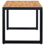 Garden Table with U-shaped Legs 140x80x75 cm Solid Acacia Wood