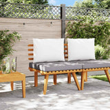 Garden Chair with Cushions Solid Acacia Wood
