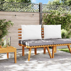 Garden Chair with Cushions Solid Acacia Wood