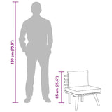 Garden Chair with Cushions Solid Acacia Wood - Extra Image