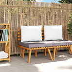 Garden Chair with Cushions Solid Acacia Wood