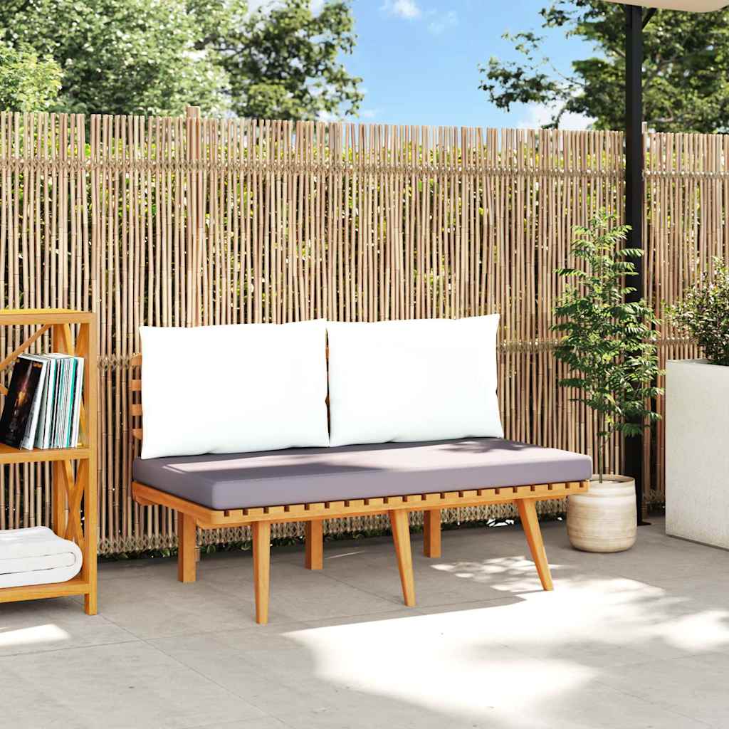 Garden Bench with Cushions 115 cm Solid Acacia Wood