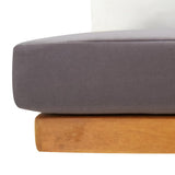 Garden Corner Sofa with Cushions Solid Acacia Wood - Low Angle