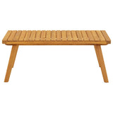 Garden Coffee Table 90x55x35 cm Solid Acacia Wood - Top-Down View