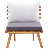 4 Piece Garden Lounge Set with Cushions Solid Acacia Wood - Extra Image