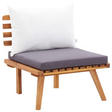 5 Piece Garden Lounge Set Solid Acacia Wood - Close-Up Angle