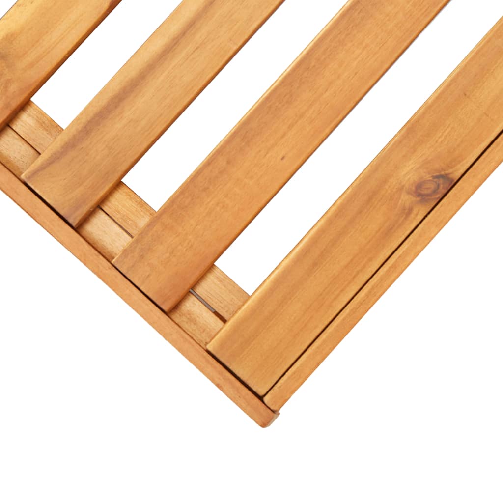 Sectional Footrest 1 pc with Cushion Solid Acacia Wood