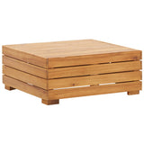 Sectional Footrest 1 pc with Cushion Solid Acacia Wood