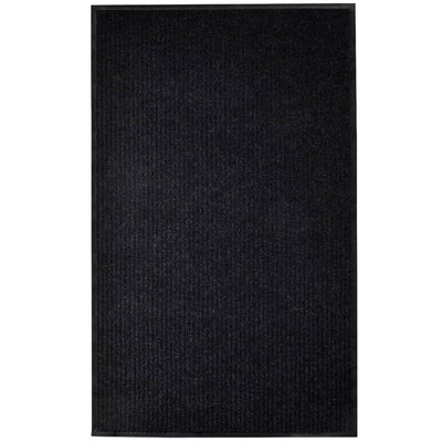 Door Mat Black 117x220 cm PVC