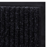 Door Mat Black 117x220 cm PVC - 45-Degree Angle