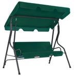 Garden Swing Bench Green 170x110x153 cm Fabric