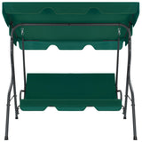 Garden Swing Bench Green 170x110x153 cm Fabric