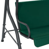 Garden Swing Bench Green 170x110x153 cm Fabric - 45-Degree Angle