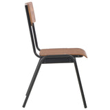 Dining Chairs 6 pcs Brown Plywood - 45-Degree Angle