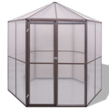 Greenhouse Aluminium 240x211x232 cm - Front View