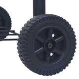 Charcoal BBQ Grill Smoker with Bottom Shelf Black - Close-Up Angle