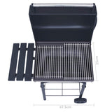 Charcoal BBQ Grill Smoker with Bottom Shelf Black - Extra Image