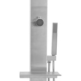 Outdoor Shower Stainless Steel Straight - Close-Up Angle