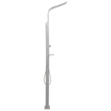 Outdoor Shower Stainless Steel Curved - Side View
