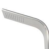 Outdoor Shower Stainless Steel Curved - Rear View