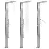 Outdoor Shower Stainless Steel Square - Front View
