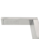 Outdoor Shower Stainless Steel Square - Rear View