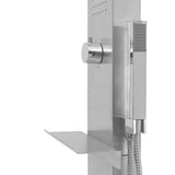 Outdoor Shower Stainless Steel Square - Close-Up Angle