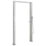 Outdoor Shower Stainless Steel Double Jets - Side View