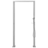 Outdoor Shower Stainless Steel Double Jets - Top-Down View