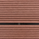 Outdoor Shower Tray WPC Stainless Steel 80x62 cm Brown - Low Angle