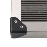 Outdoor Shower Tray WPC Stainless Steel 110x62 cm Grey - Rear View