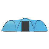 Camping Igloo Tent 650x240x190 cm 8 Person Blue