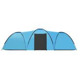 Camping Igloo Tent 650x240x190 cm 8 Person Blue - Top-Down View