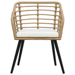 3 Piece Bistro Set Poly Rattan Oak