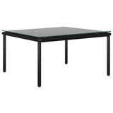 5 Piece Garden Lounge Set with Cushions Black PVC