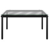8 Piece Garden Lounge Set with Cushions Black PVC