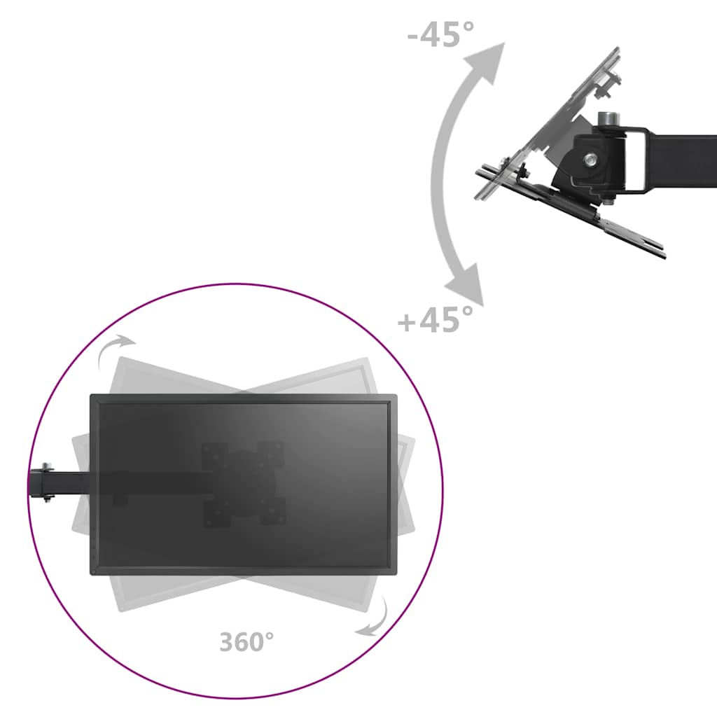 Monitor Laptop Dual Desk Mount Bracket 13"-23