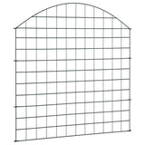Arched Garden Fence Set 77.5x78.5 cm Green